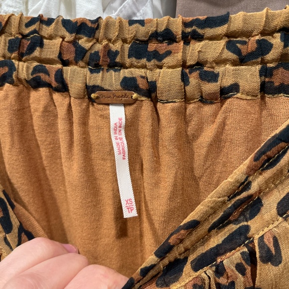 Free People Chiffon Leopard midi maxi skirt - Picture 2 of 2